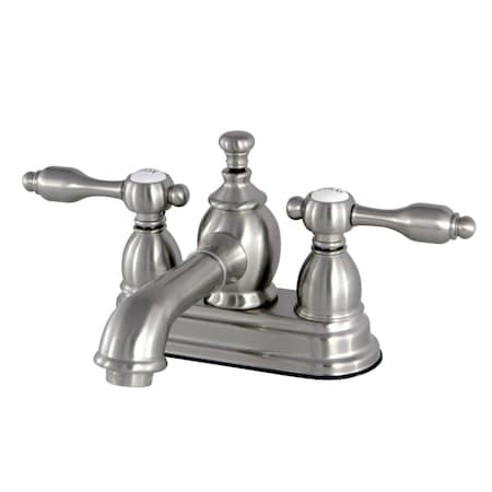 Kingston Brass KS7008TAL 4" Centerset Bathroom Faucet, Brushed Nickel KS7008TAL